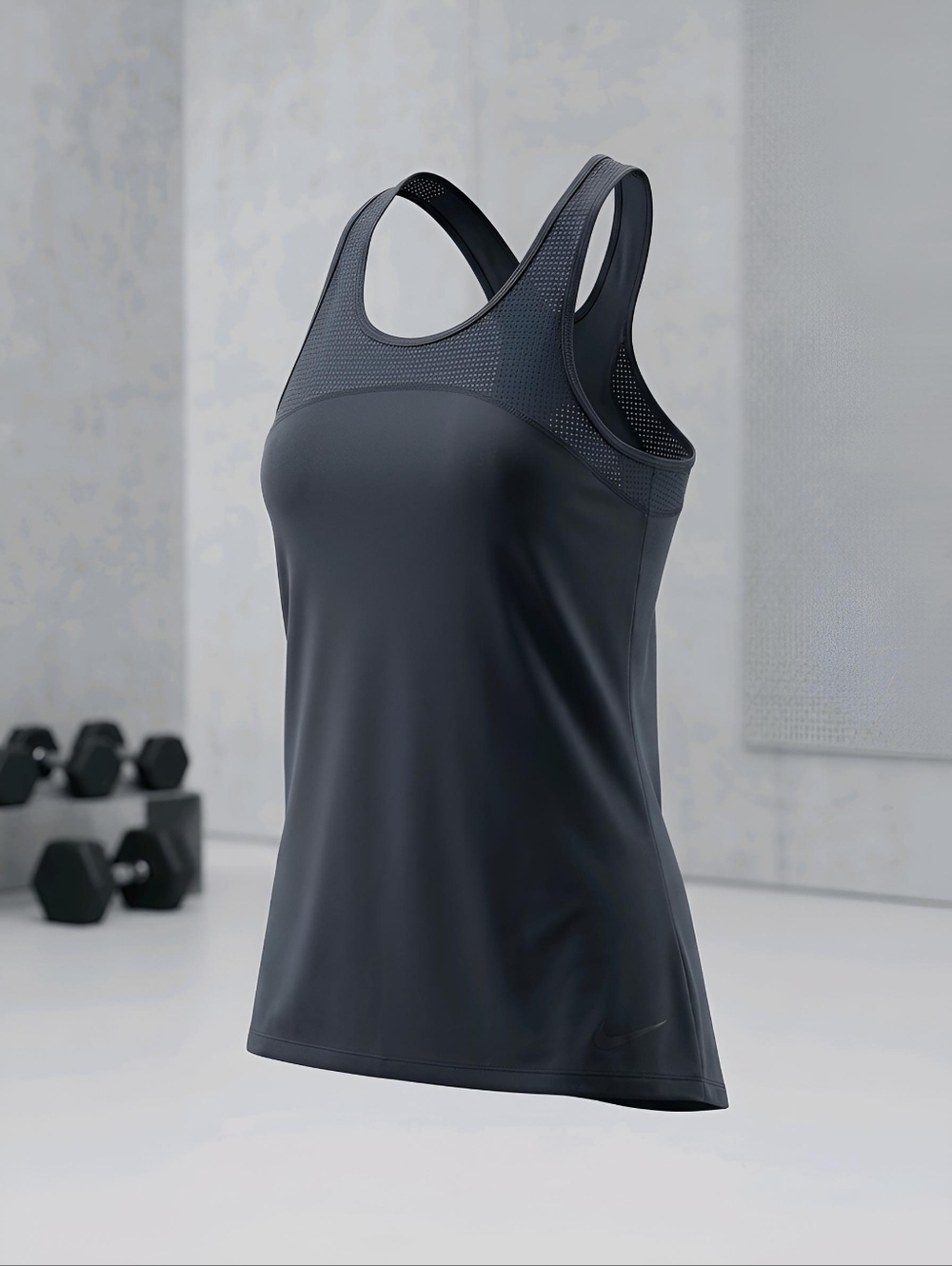 Nike Pro Hypercool Women's Black Racerback Tank Top Mesh Insert Size M Medium